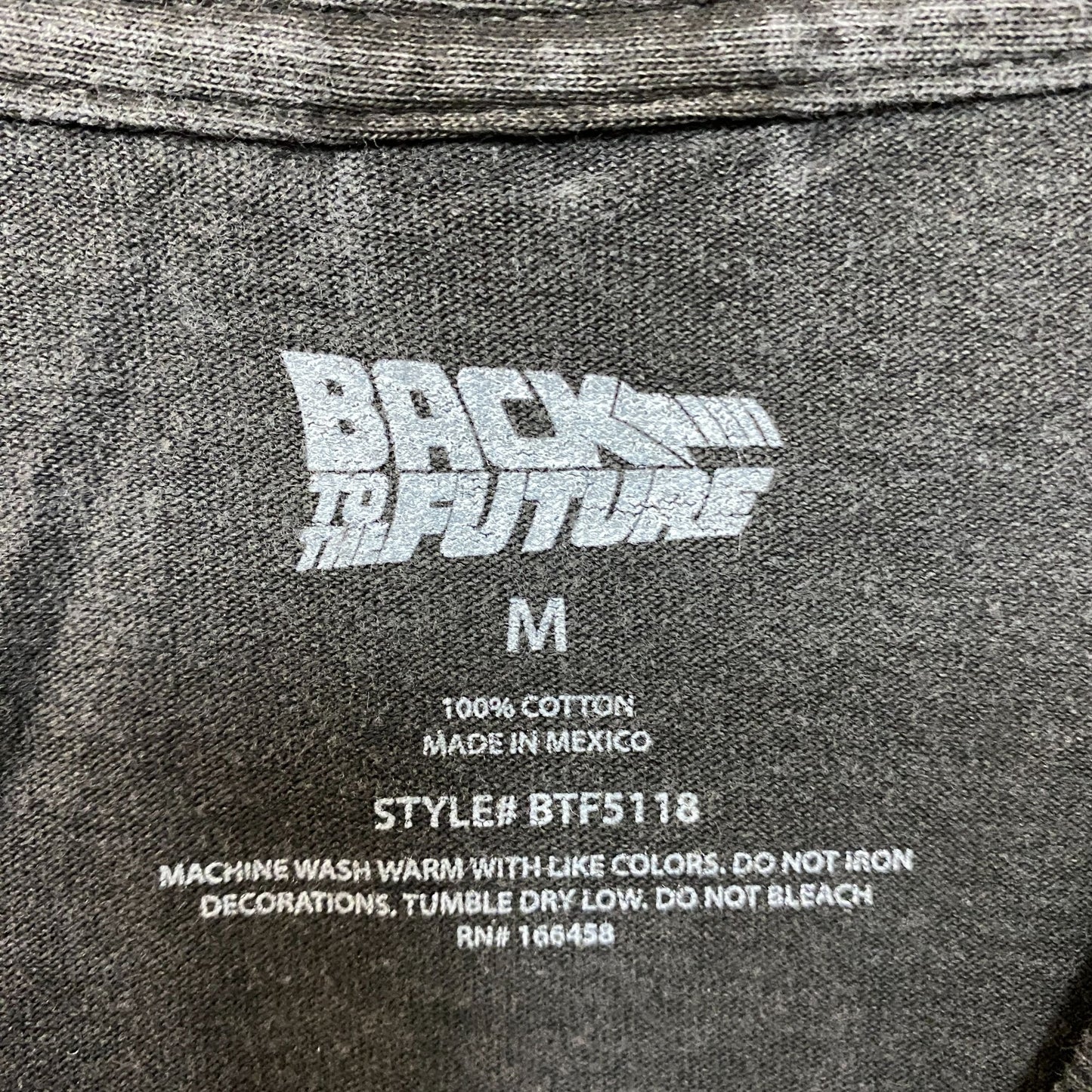 Back To The Future Out Of Time Poster Promo Vintage Style T-Shirt Medium