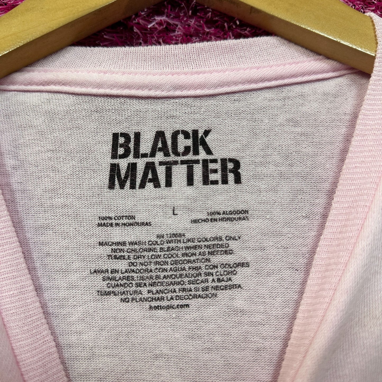 Kawaii Queen Teddy Strawberry Shortcake Black Matter Tee L