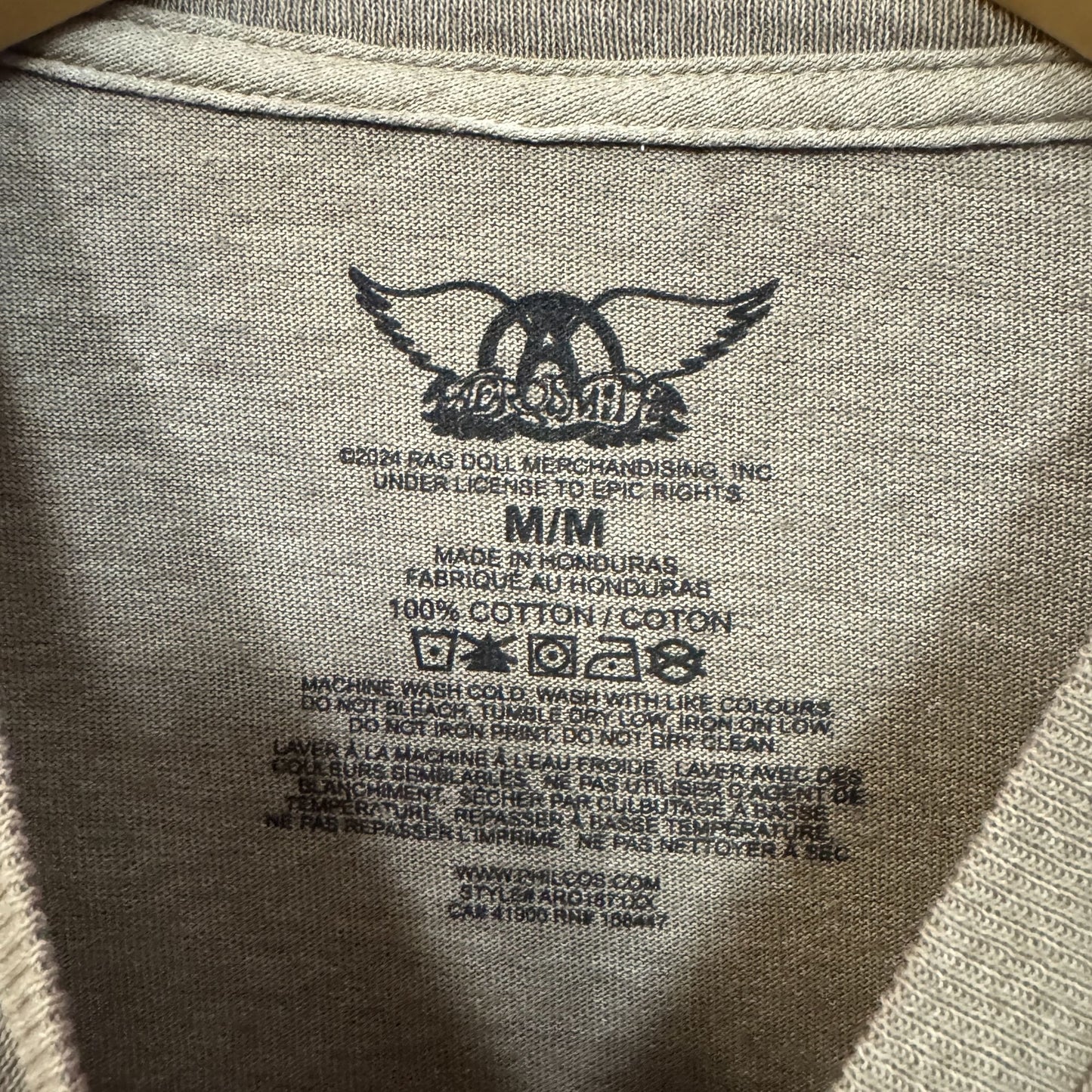 Aerosmith Eat The Rich Album Cover Art Arena Rock Band Tee M