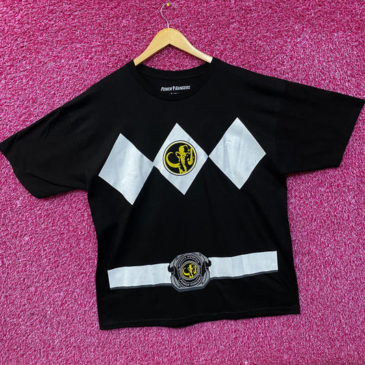 The Mighty Morphin Power Rangers Black Power Ranger T-Shirt XL