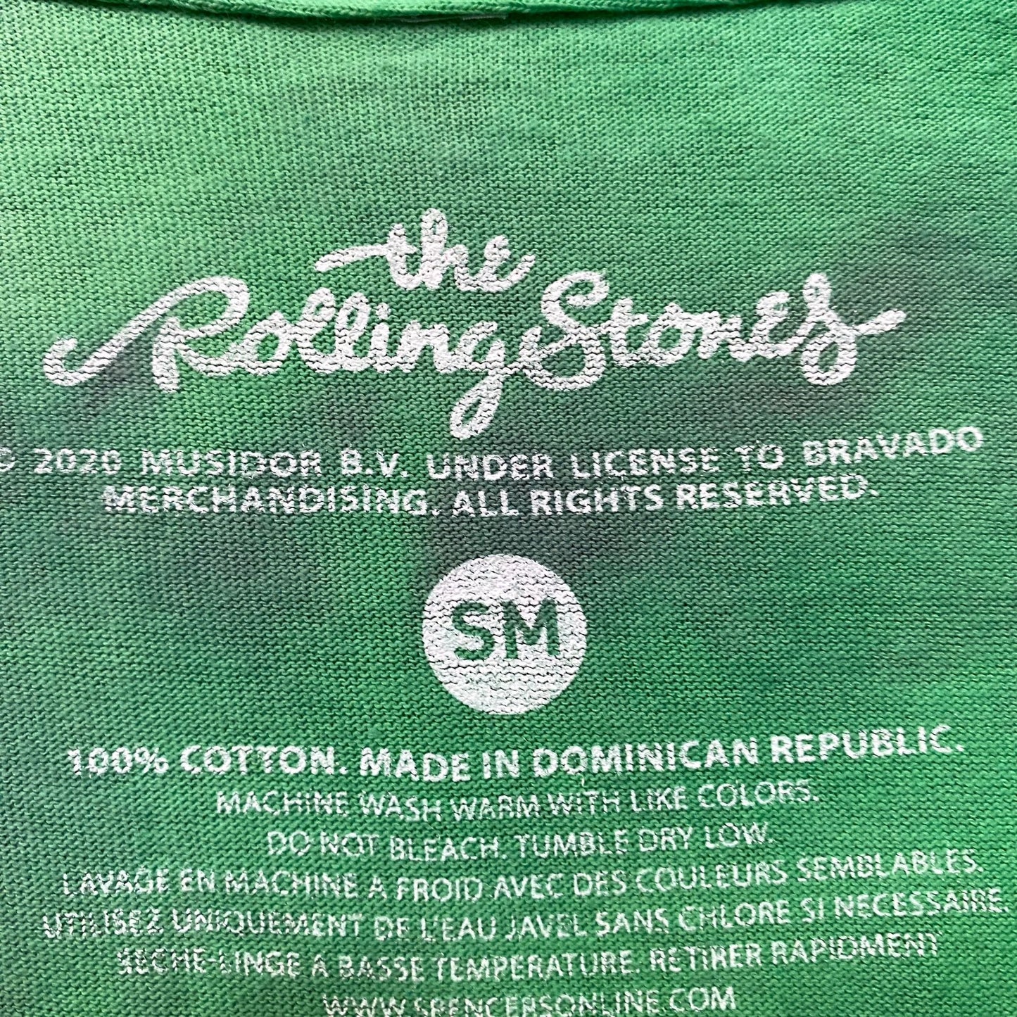 The Rolling Stones in Concert Oversized Rock Band Tie Dye S