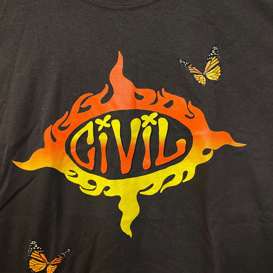 Civil Regime Butterflies Tshirt size medium