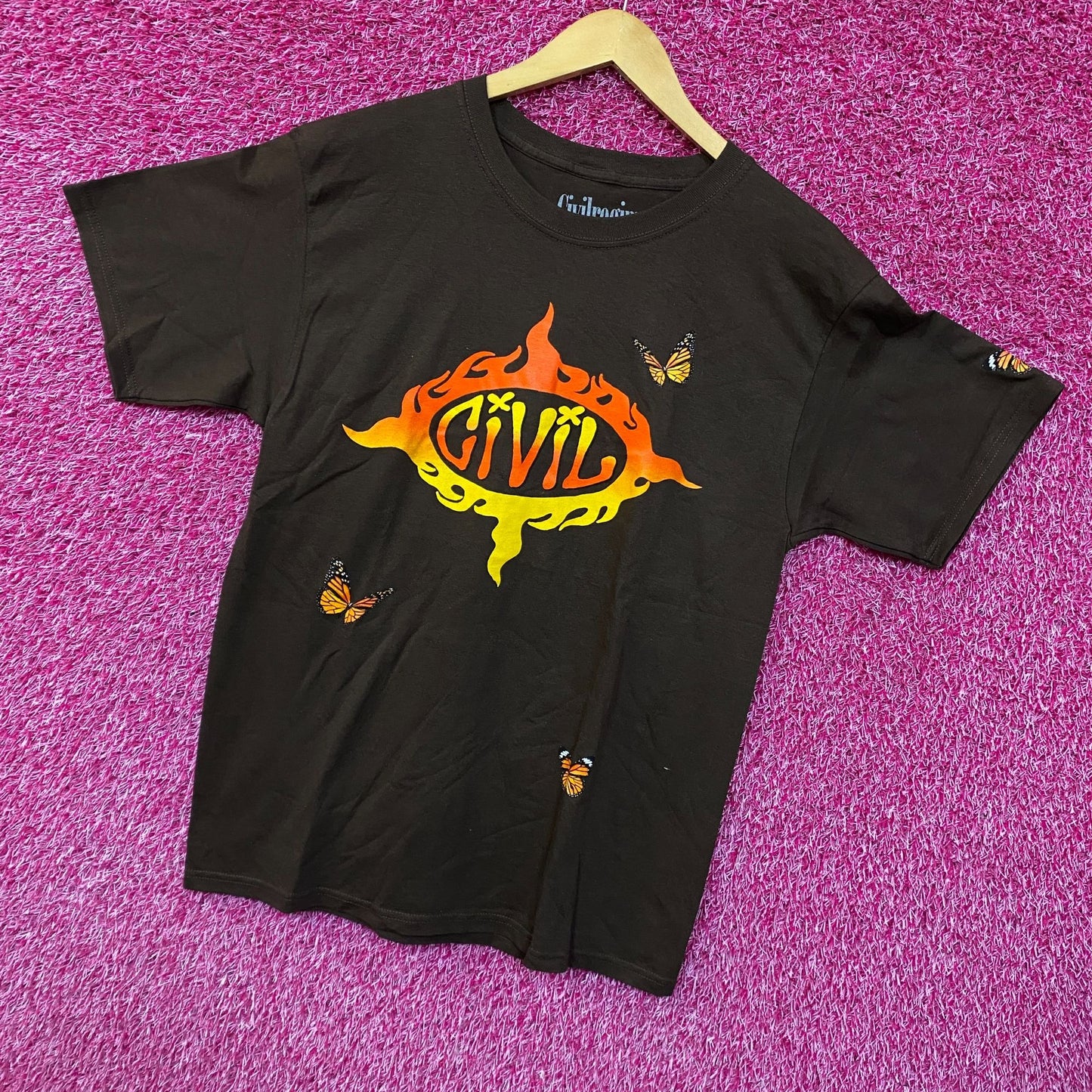Civil Regime Butterflies Tshirt size medium