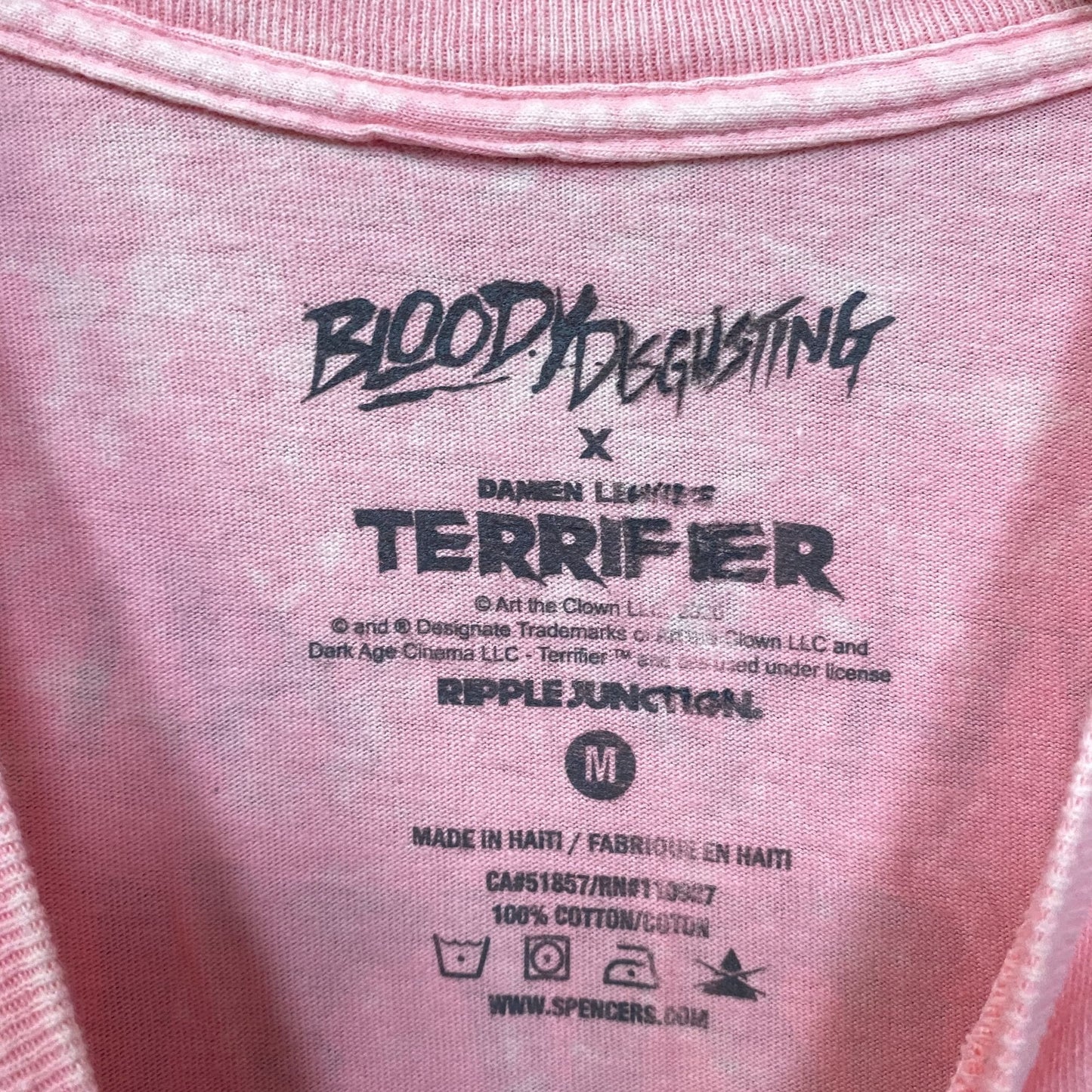 Bloody Disgusting X Terrifier Art The Clown T-Shirt Medium
