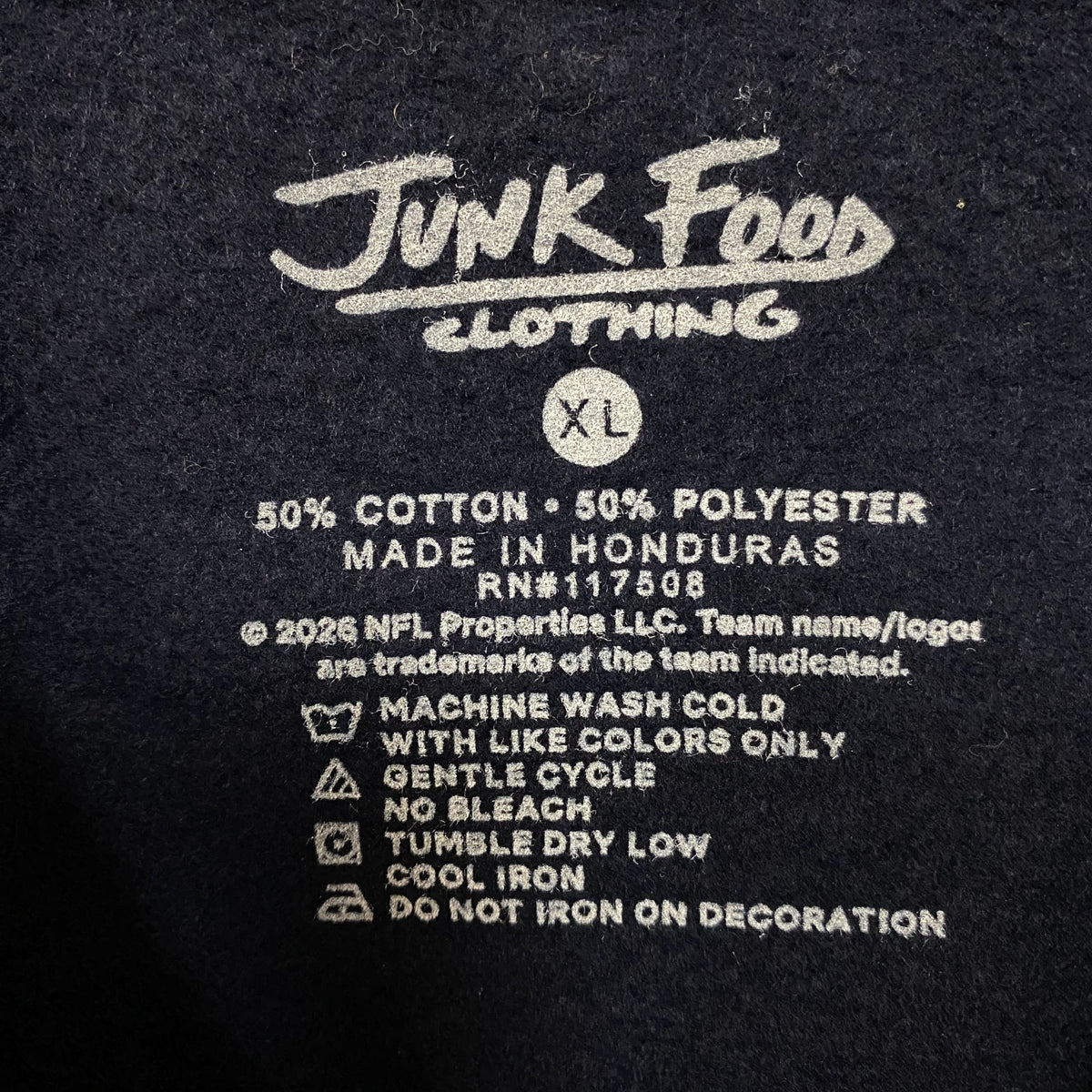 Junk Food Clothing Property of Dallas Cowboys '60 Football Flea Market Crew Fleece XL