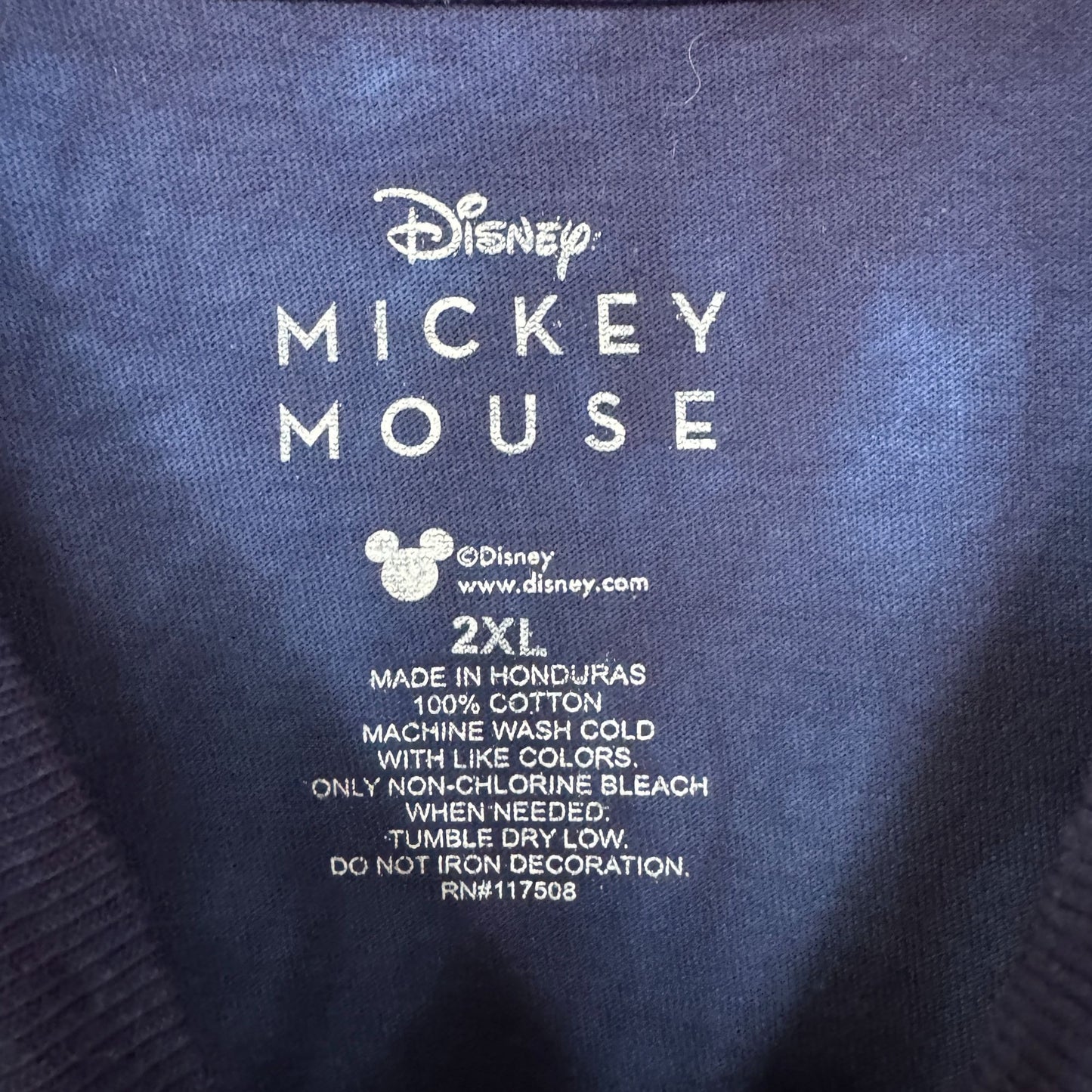 Mickey Mouse Half animated tiedye T-shirt size 2XL