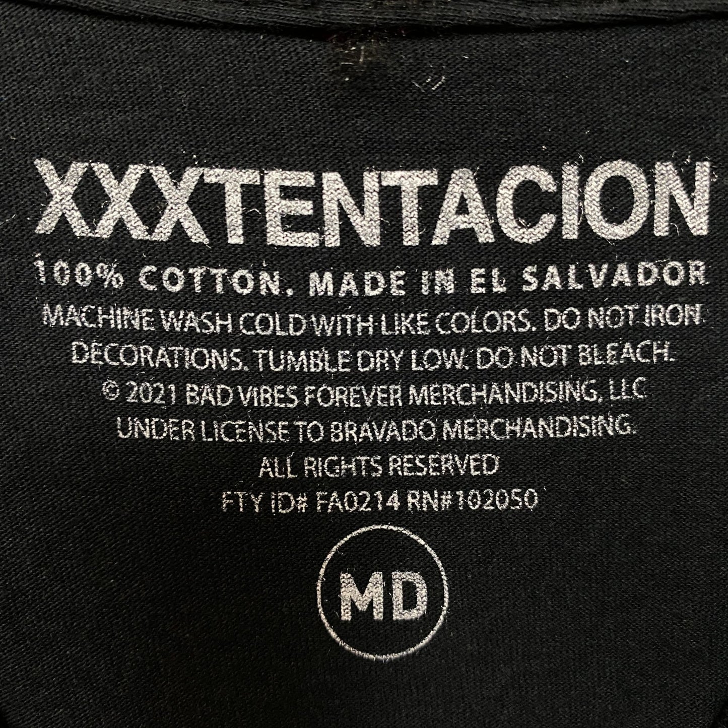 XXXTentacion Rapper Memorial T-Shirt Medium