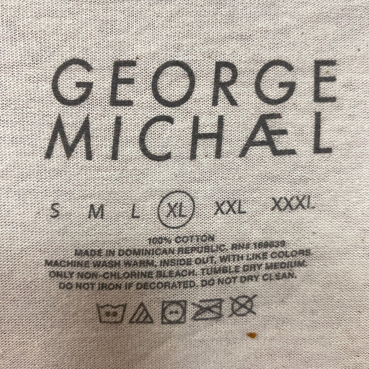 George Michael Last Christmas Portrait T-Shirt XL