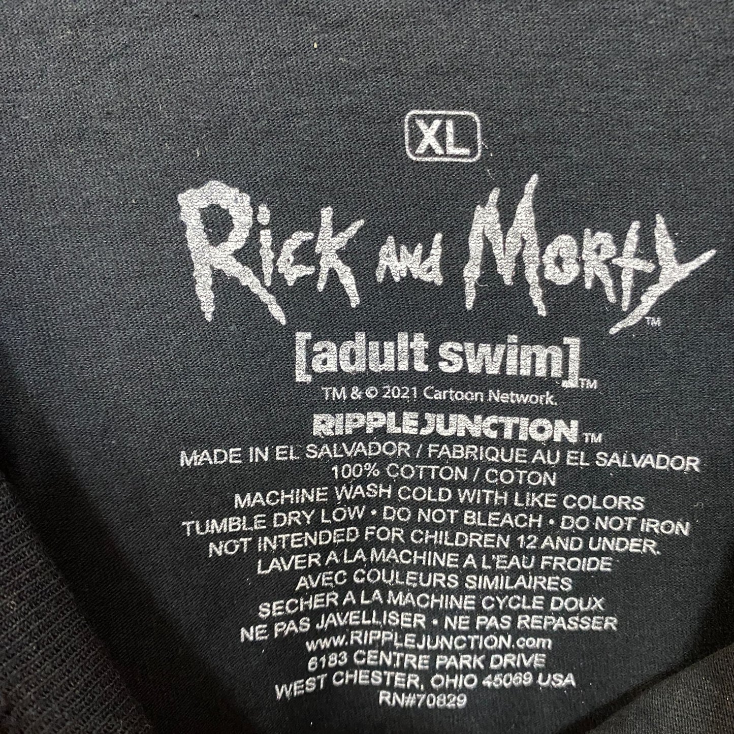 Adult Swim Rick & Morty Acid Trip T-Shirt XL