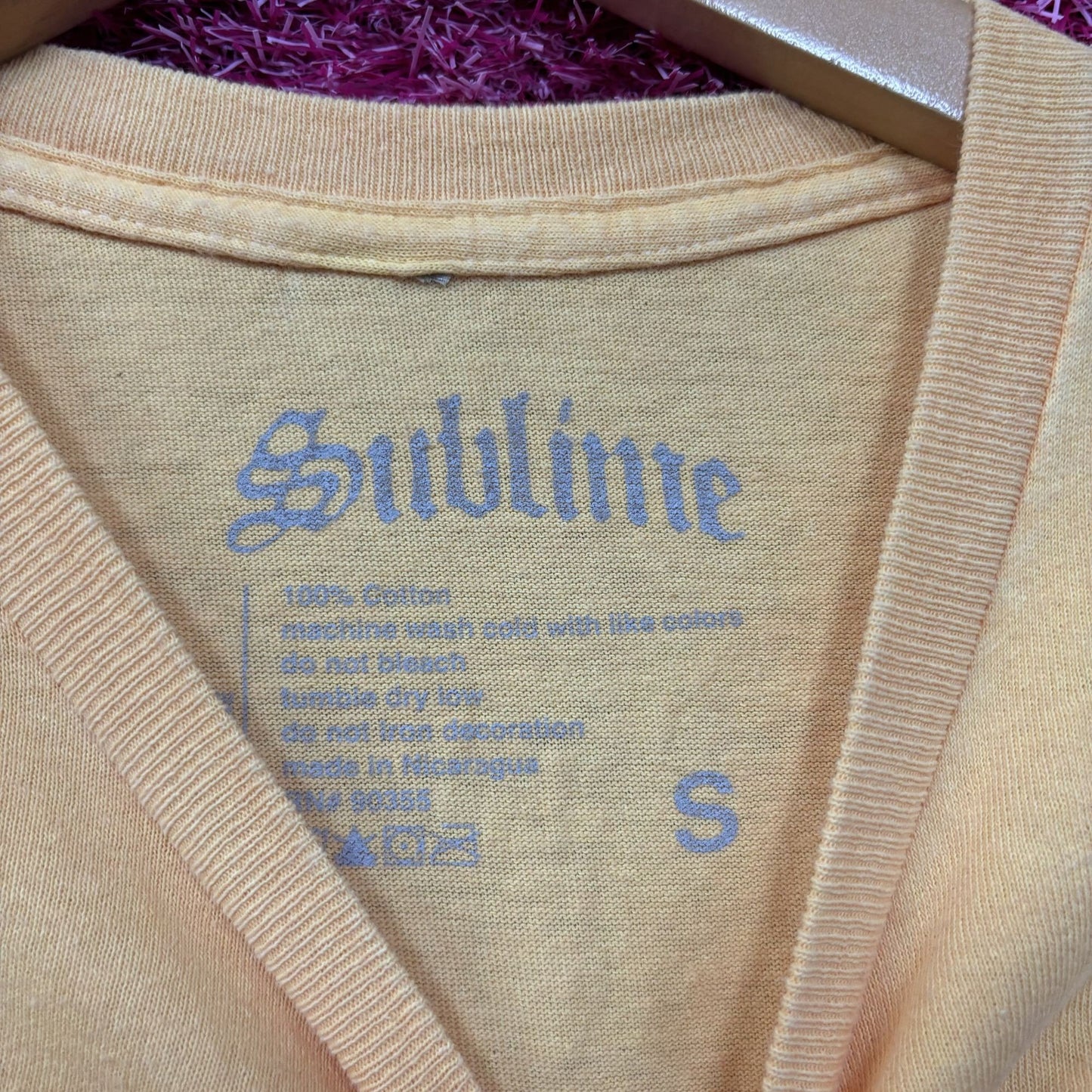 Sublime 40 Oz to Freedom Monochrome yellow Rock Tee size small