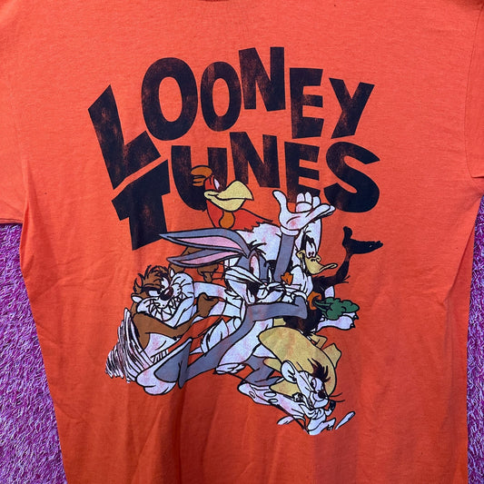 Looney Tunes Cartoon Characters Oversized Warner Bros Tee L