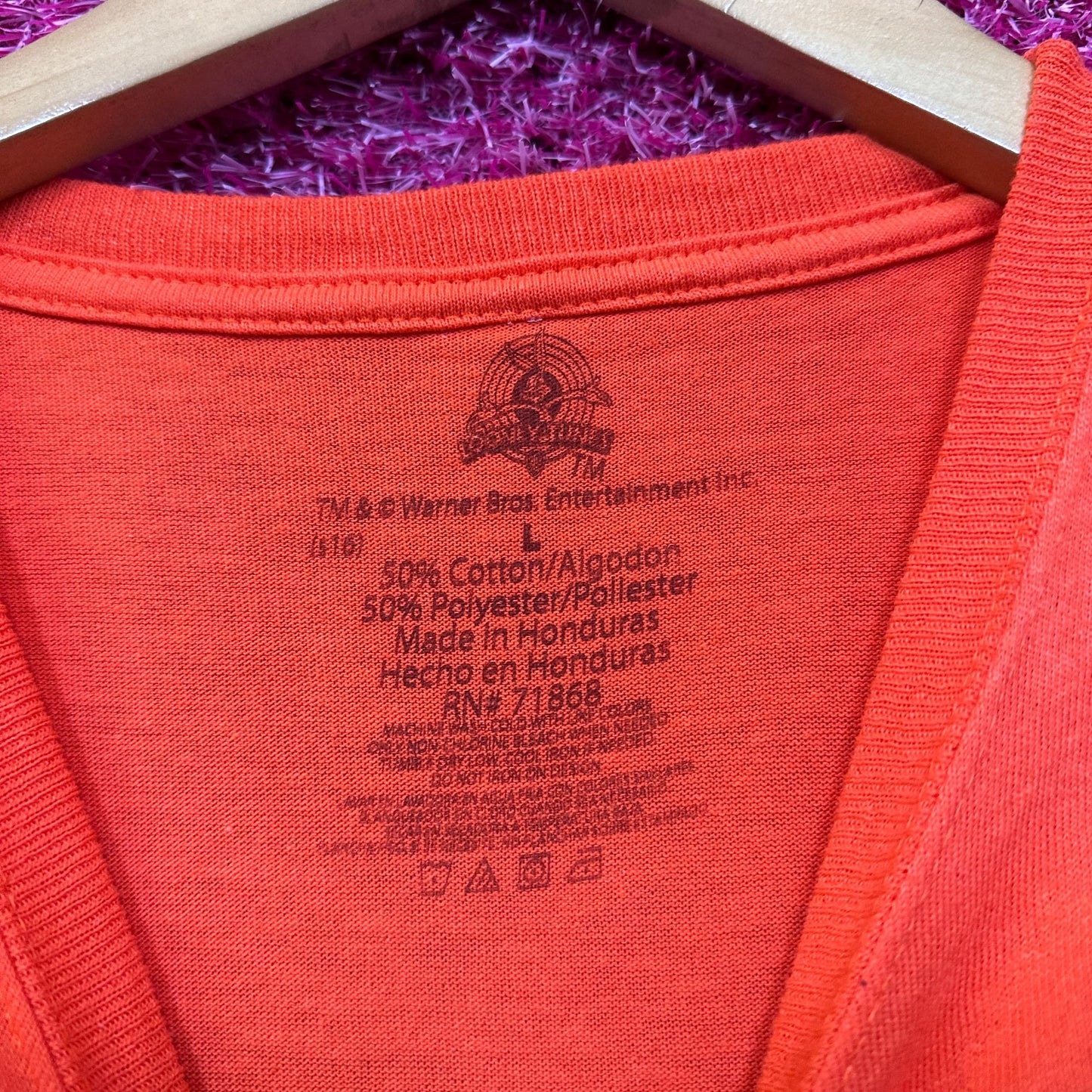 Looney Tunes Cartoon Characters Oversized Warner Bros Tee L