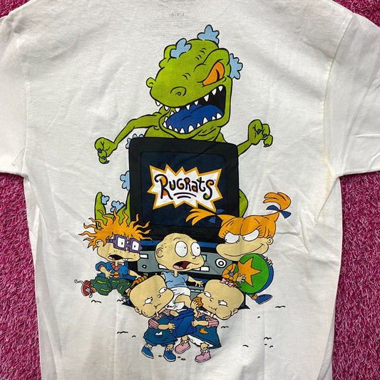 Rugrats Reptar Angelica & the Babies Nickelodeon Tee L