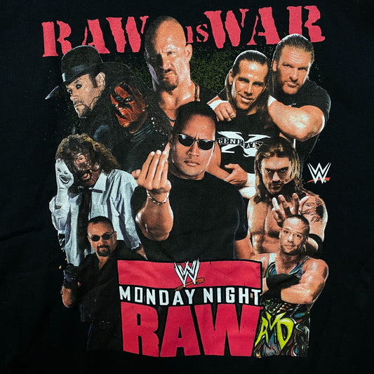 WWE Monday Night Raw Poster Raw is War T-Shirt 3X