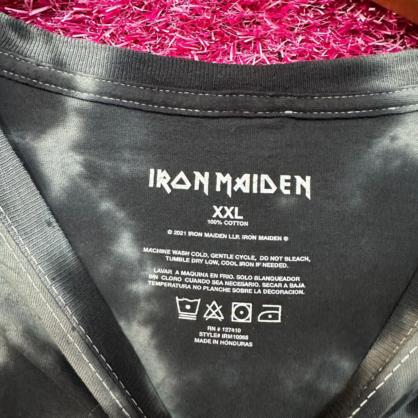 Iron Maiden a Real Dead One Tie Dye Tshirt size 2x