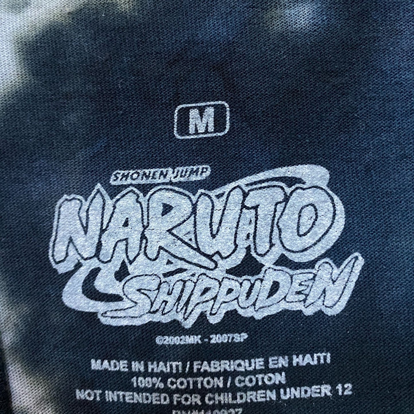 Naruto Uzumaki Nine Tails Jinchuriki Anime Tie Dye Tee M