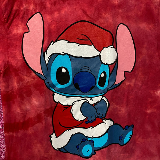 Disney Santa Stitch Red Tie Dye Tshirt size 1X