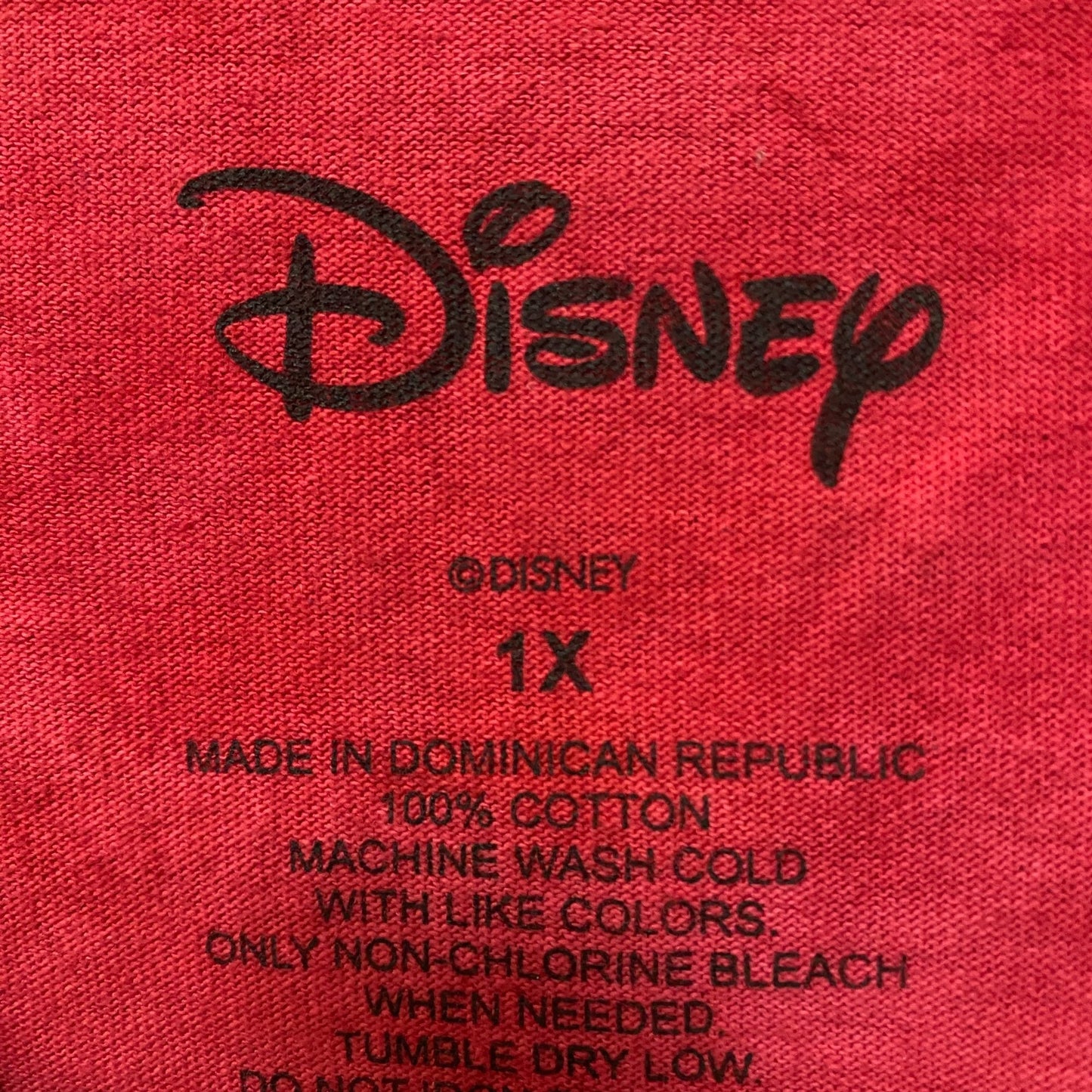 Disney Santa Stitch Red Tie Dye Tshirt size 1X