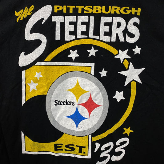 Junk Food Clothing Pittsburgh Steelers Star Power Graphic T-Shirt Large
