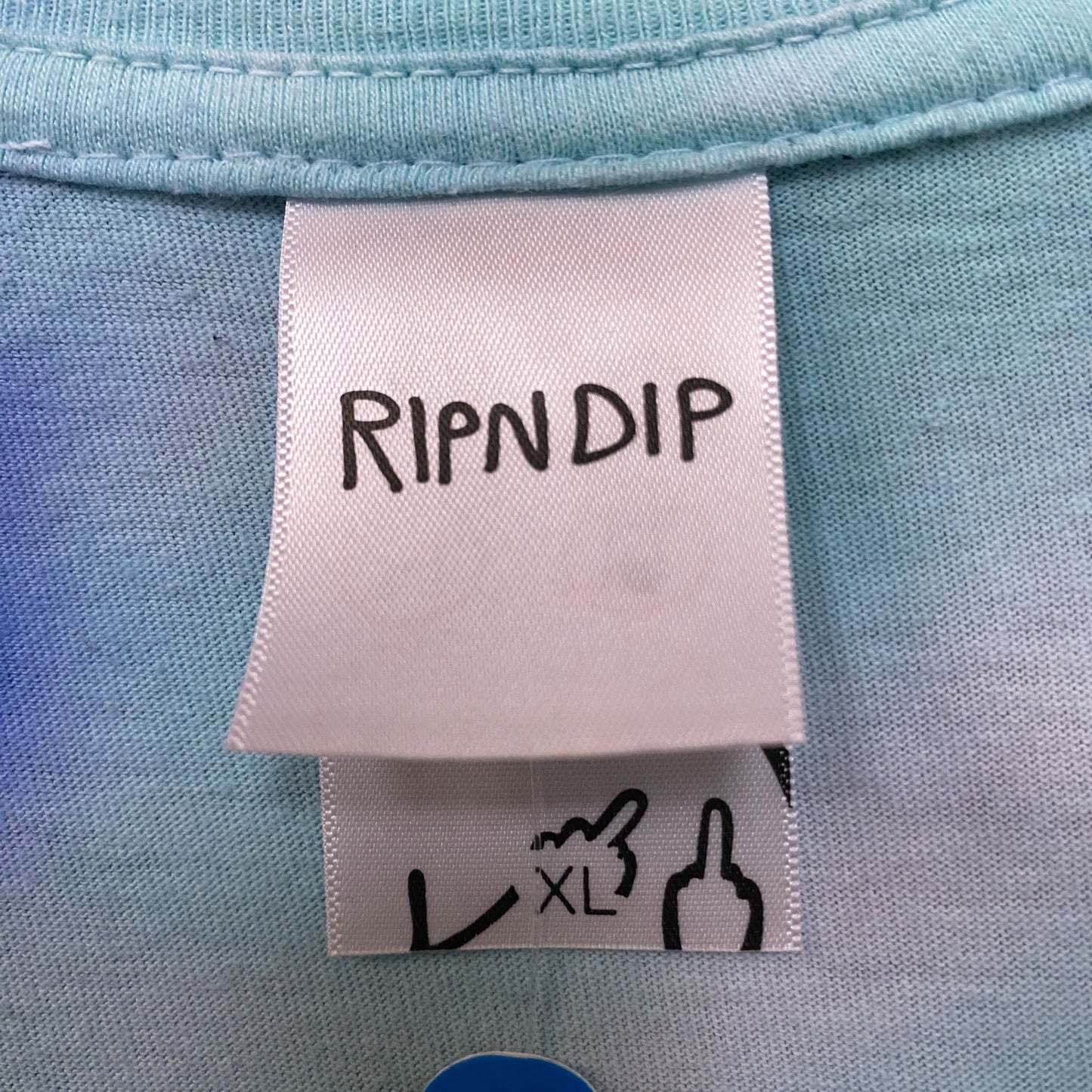 Rip n dip blue/purple tie dye Tshirt size extra large