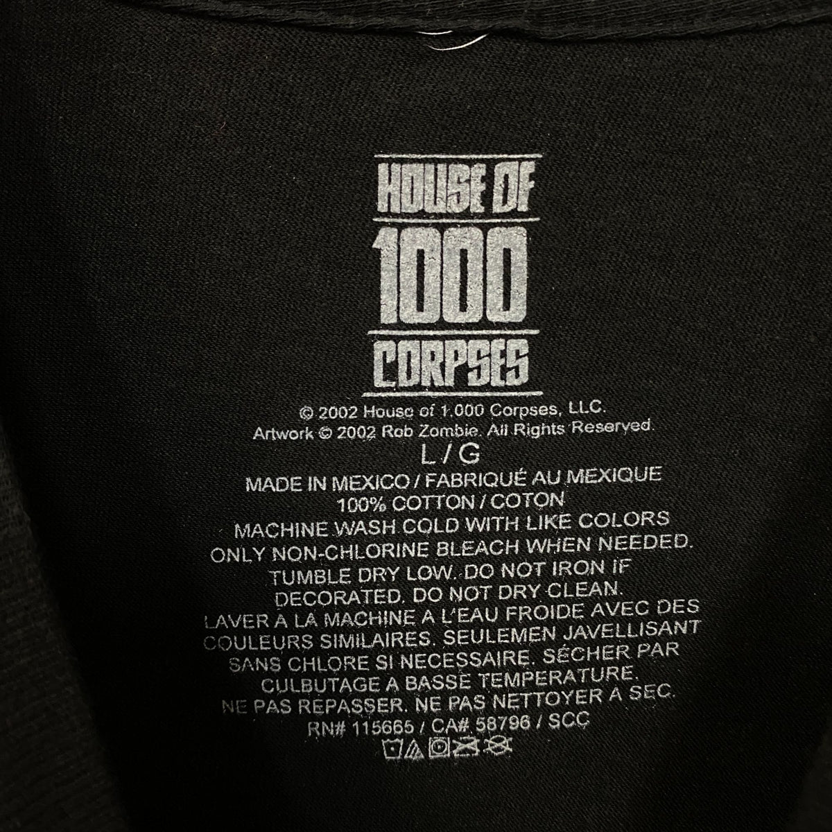 House of 1000 Corpses Captain Spaulding Graphic T-Shirt Large