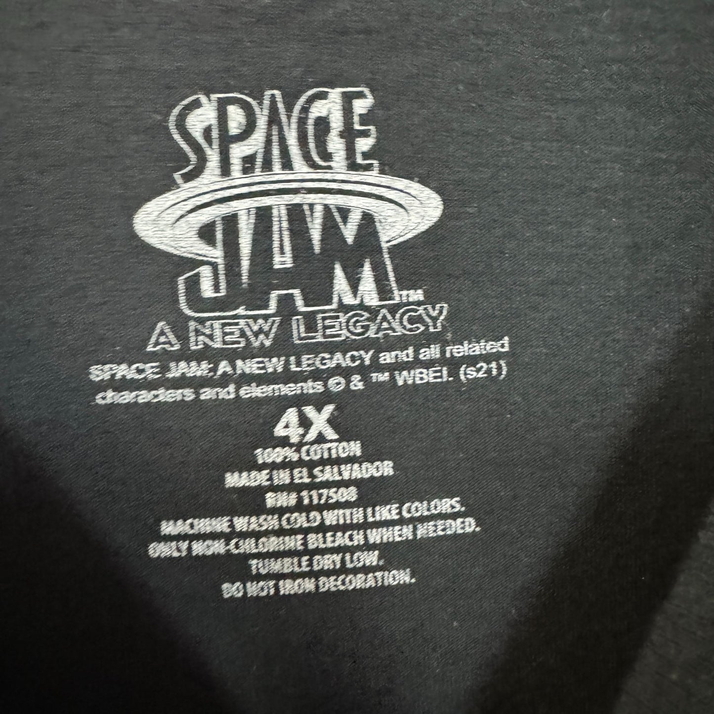 Space Jam Tune Squad Buggs Bunny T-shirt size 4XL