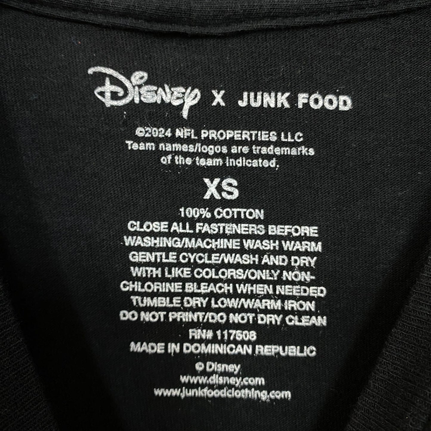 Junk Food x NFL Disney Mickey Mouse Kick Back New York Jets Shirt XS