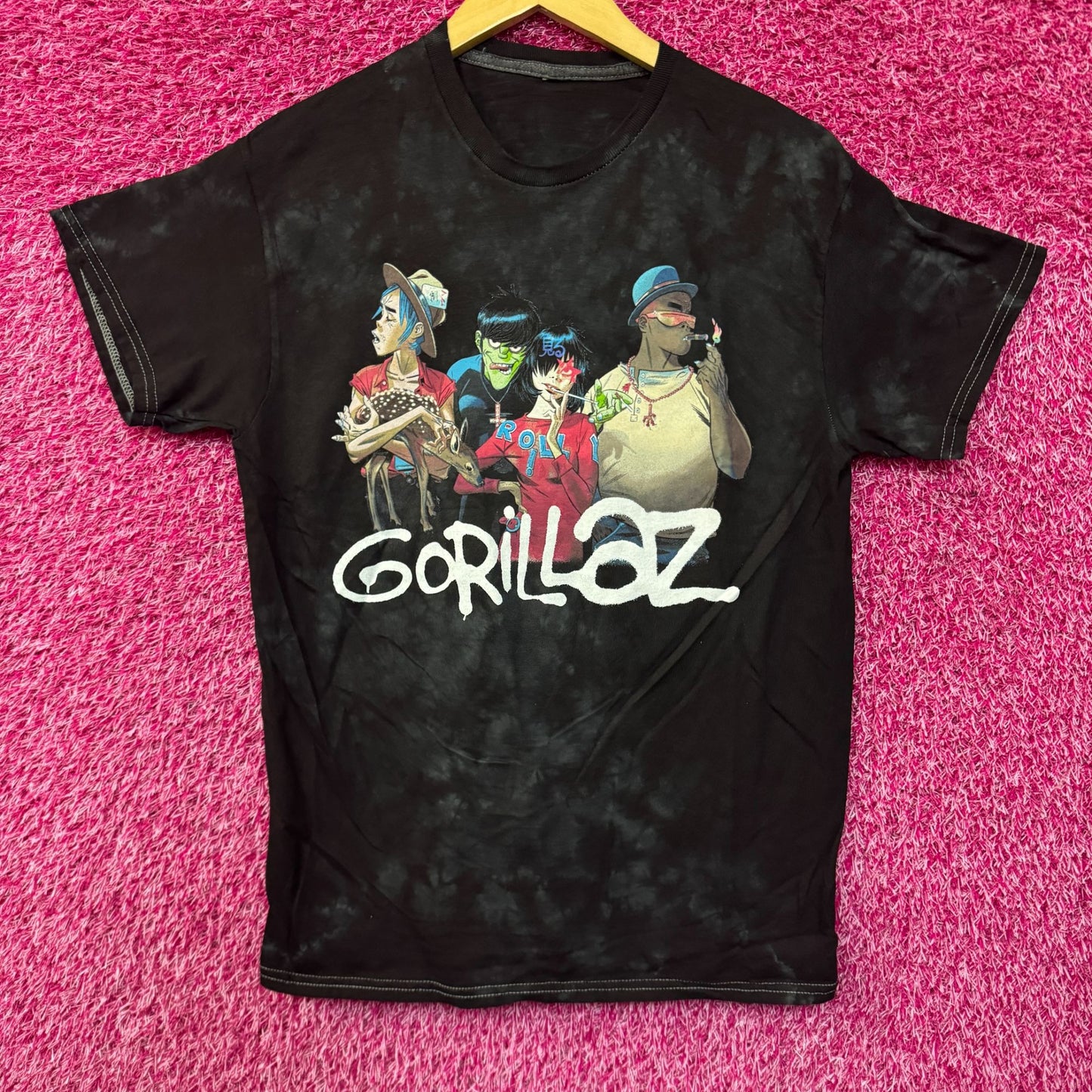 Gorillaz Song Machine Strange Timez Animated Band Tie Dye M