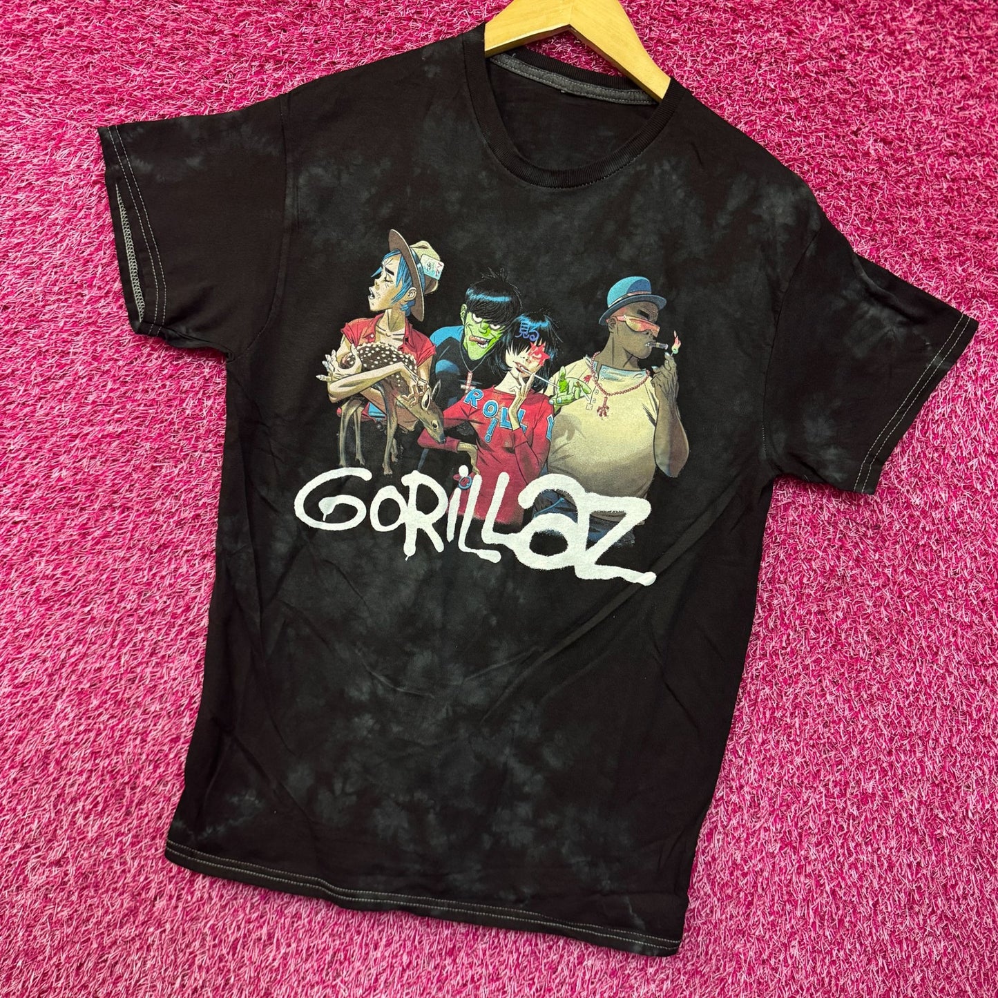 Gorillaz Song Machine Strange Timez Animated Band Tie Dye M