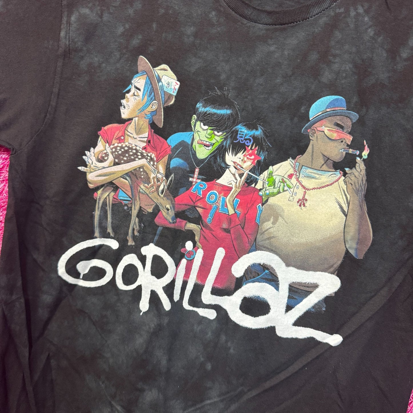 Gorillaz Song Machine Strange Timez Animated Band Tie Dye M