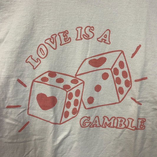 Junk Food Clothing "Love's a Gamble" Graphic T-Shirt Small