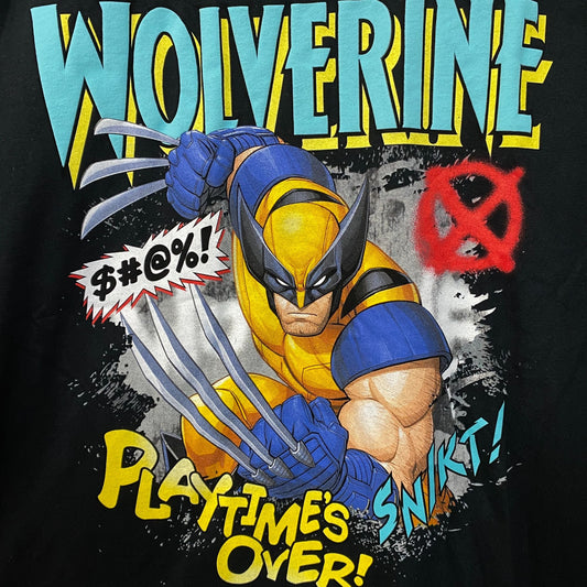 Marvel X-Men Wolverine Playtime Over Comic T-Shirt 2X