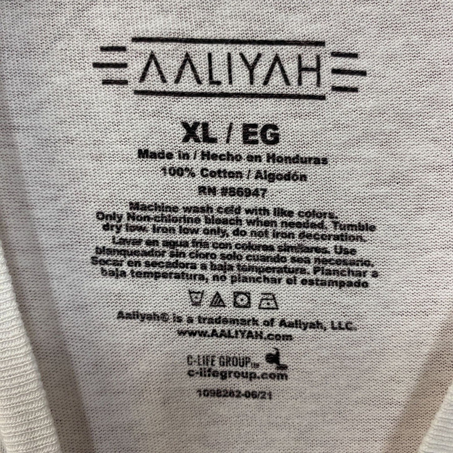 Aaliyah Airbrush Queen of Urban Pop Graphic T-Shirt XL