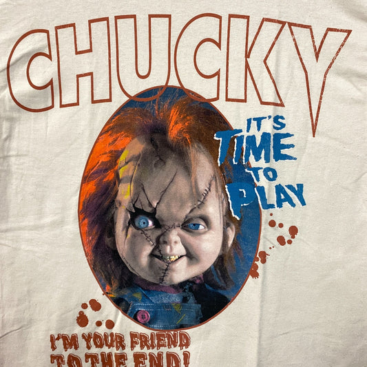 Chucky Childs Play Its Time To Play Horror Movie T-Shirt Large