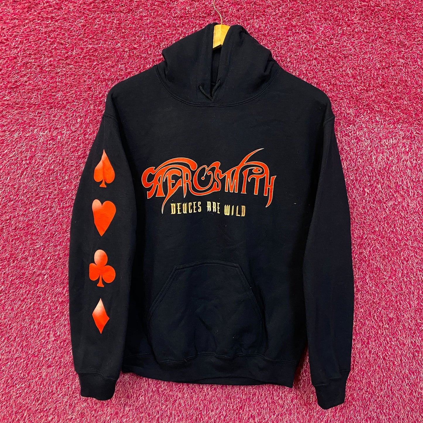 Aerosmith Deuces Are Wild Las Vegas Residency Band Hoodie S