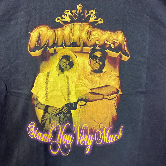 Outkast Stank You Very Much Stankonia Gold Album Rap Black Wash Tee Large