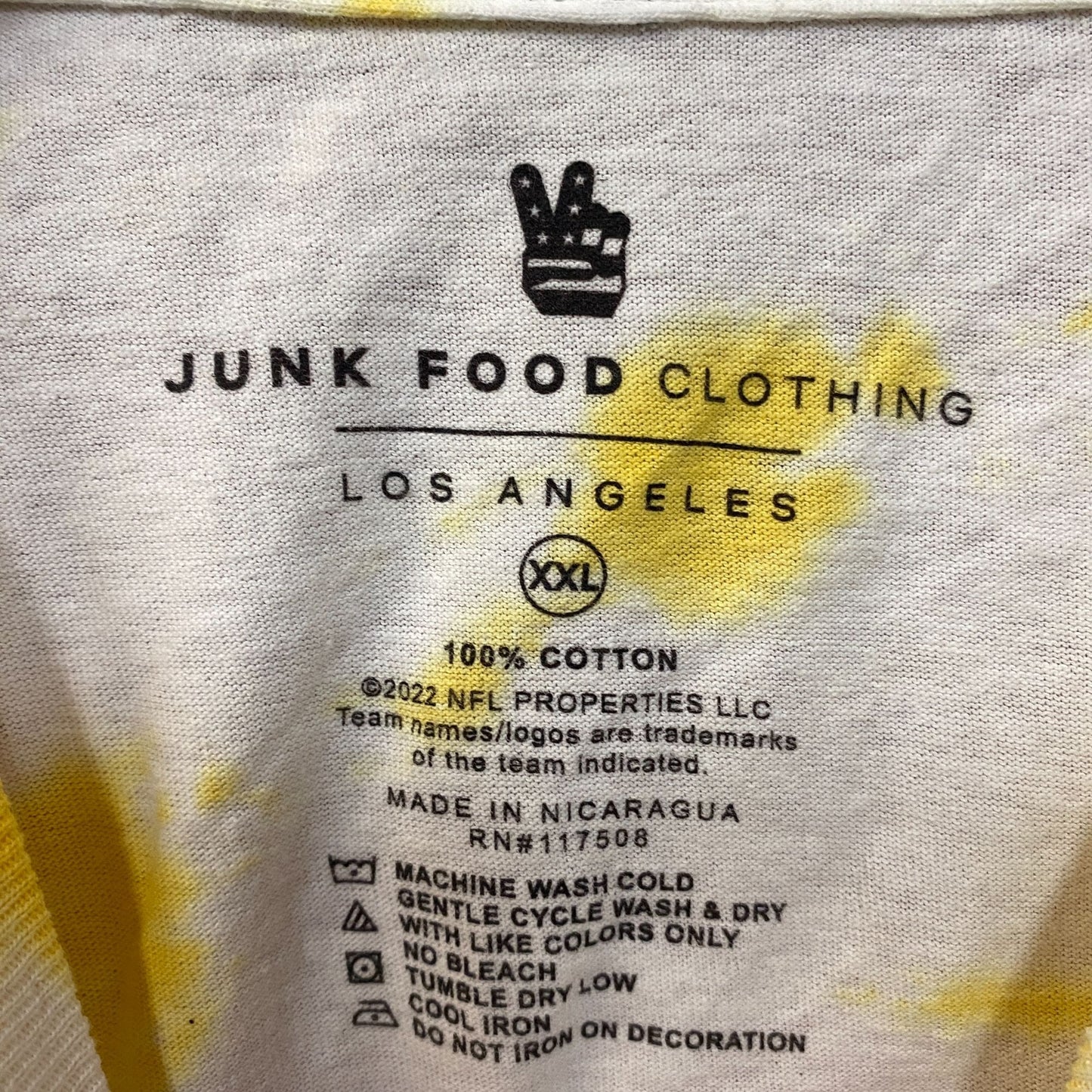 NFL Franchise AFC West Los Angeles Chargers Tie-Dye Long Sleeve 2XL