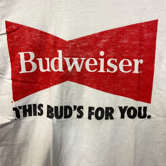 Budweiser Bowtie Logo - This Bud's For You - T-Shirt Small