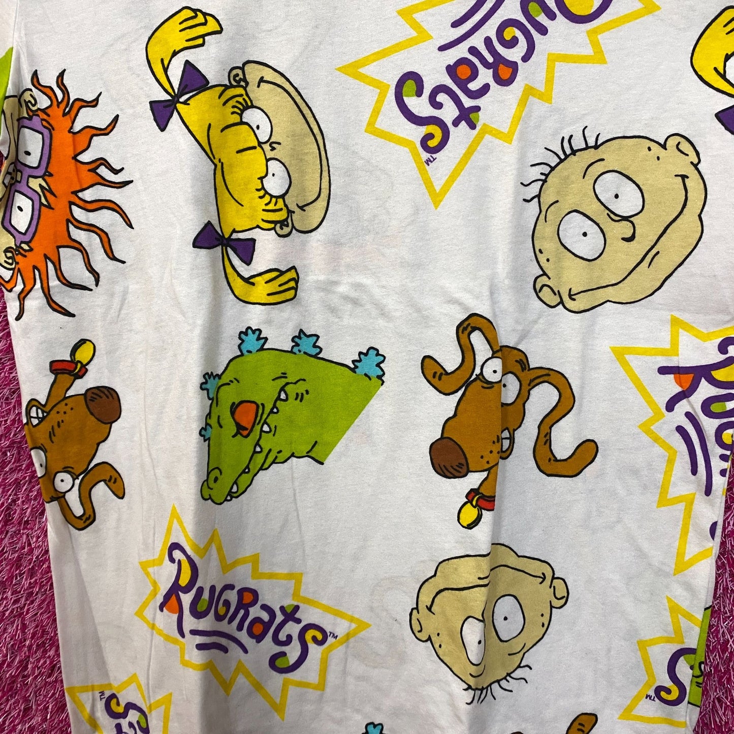 Rugrats Characters All Over Nickelodeon Tshirt size medium