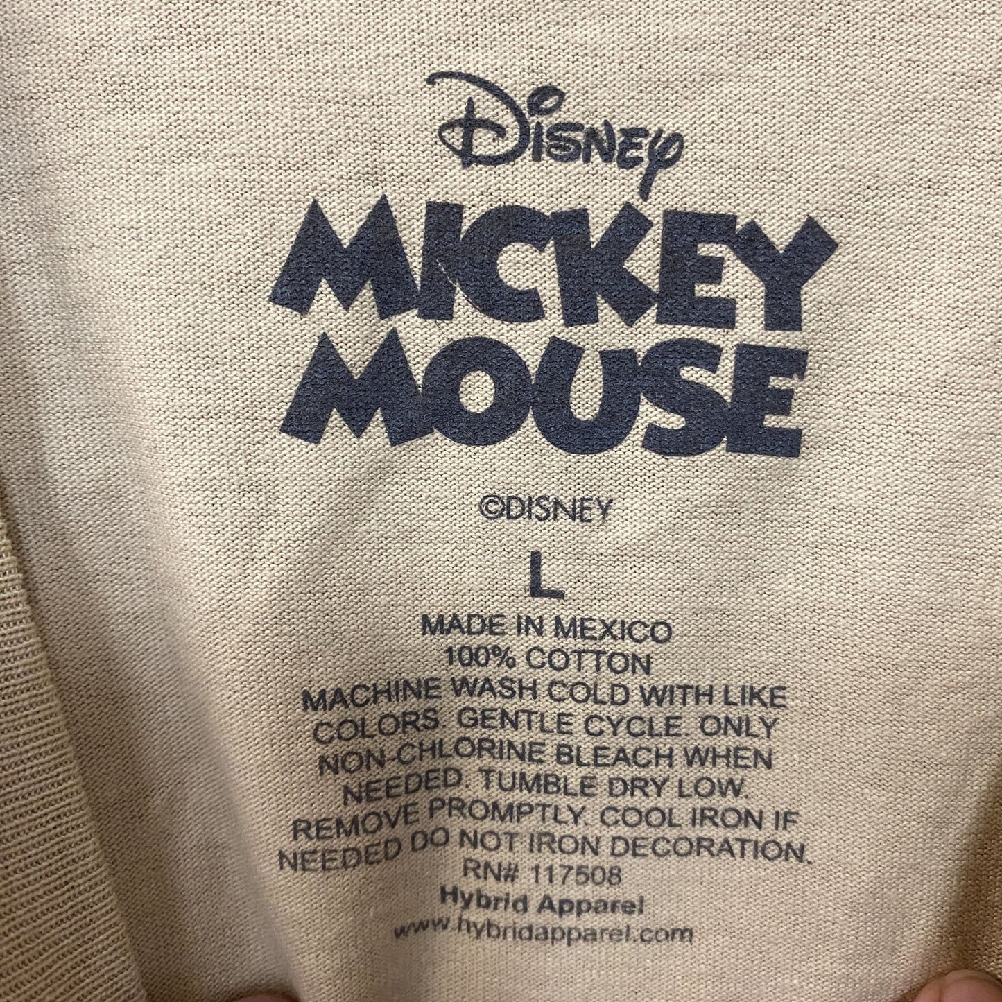 Disney Mickey Mouse The Wild West Cartoon Poster T-Shirt Large