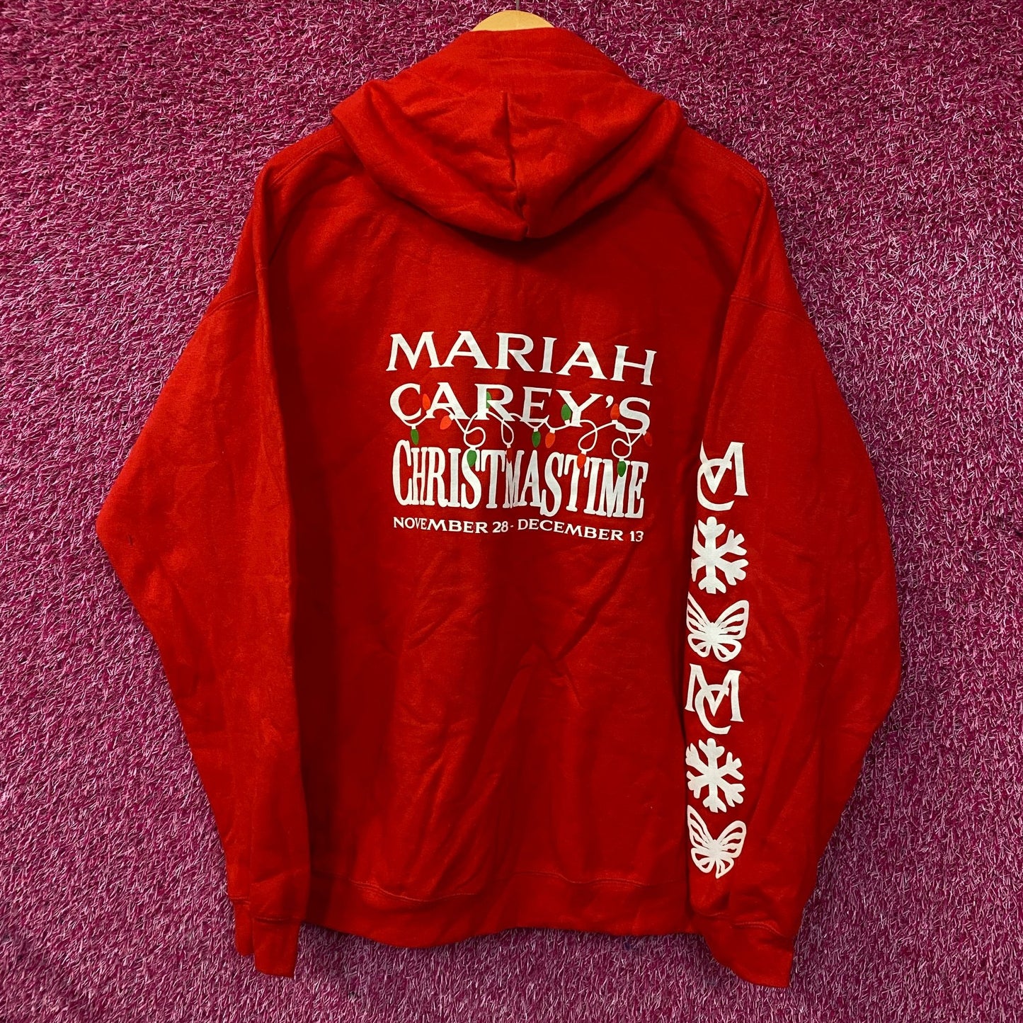 Mariah Carey Christmastime Zip Up Hoodie XL