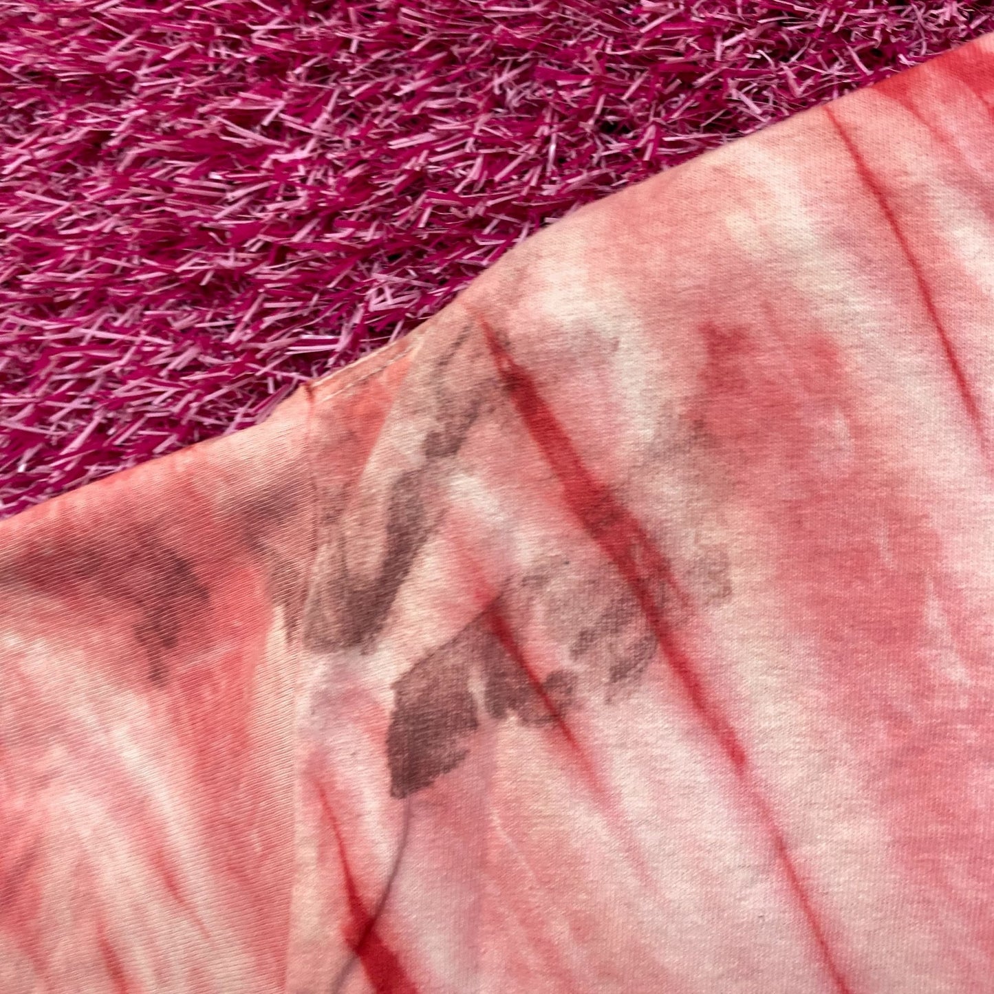 The Rolling Stones Hot Lips Red Tie Dye Tshirt size Large