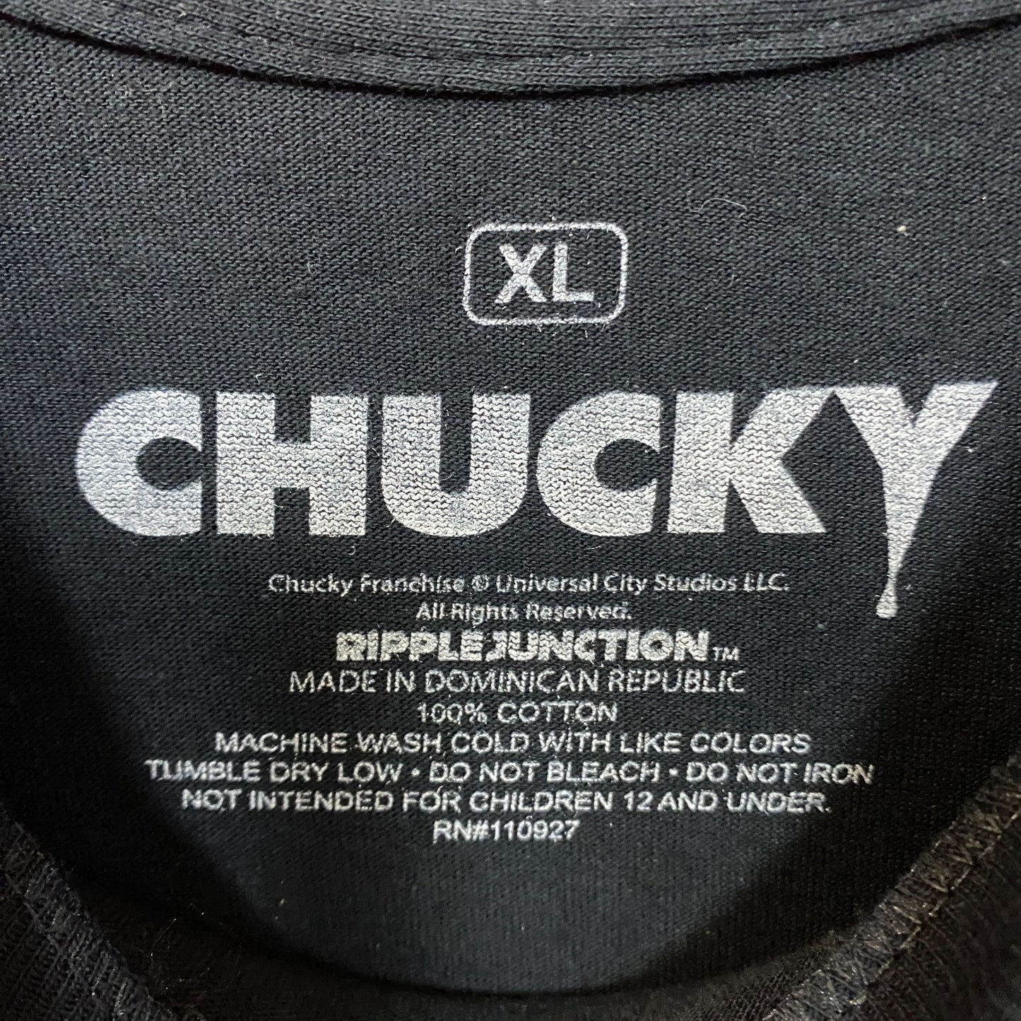 Chucky Child's Play 3 Chuckys Back Horror Movie T-Shirt XL