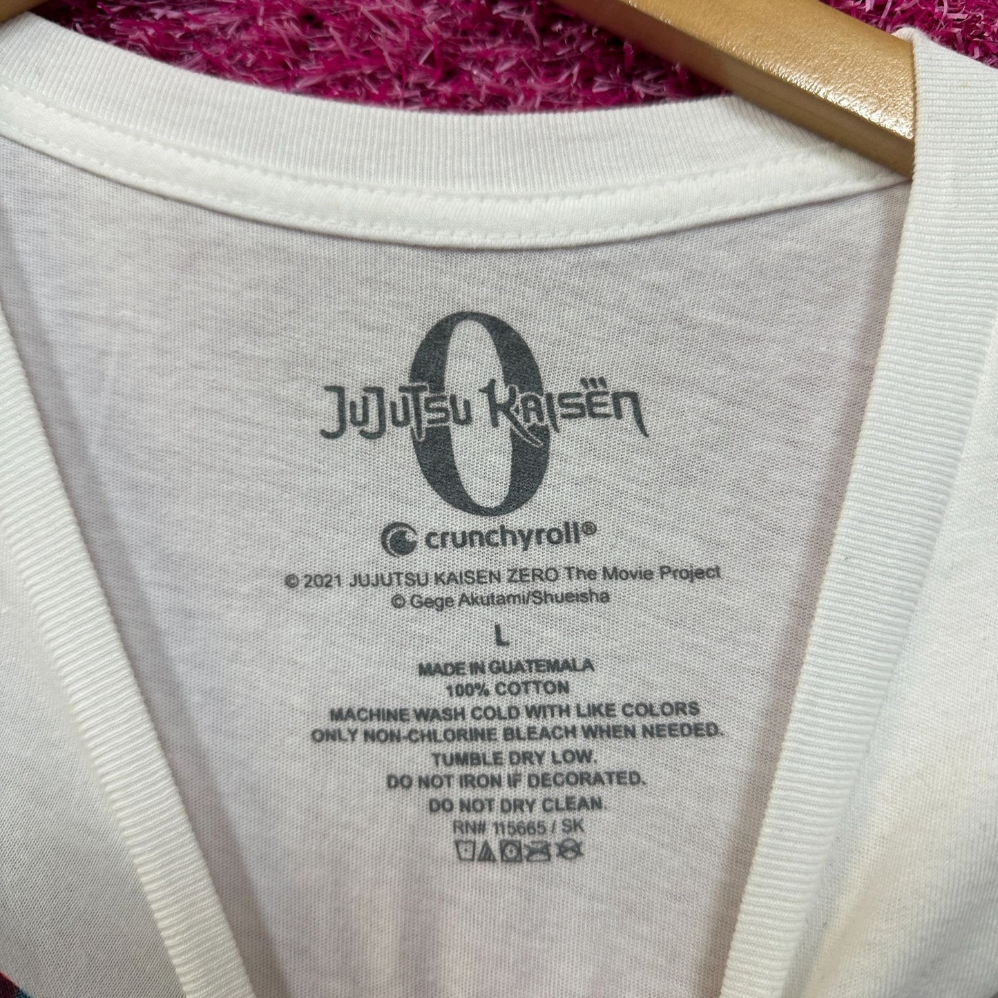 JuJuTsu Kaisen 0 Movie Promo Poster Oversized Anime Tee L