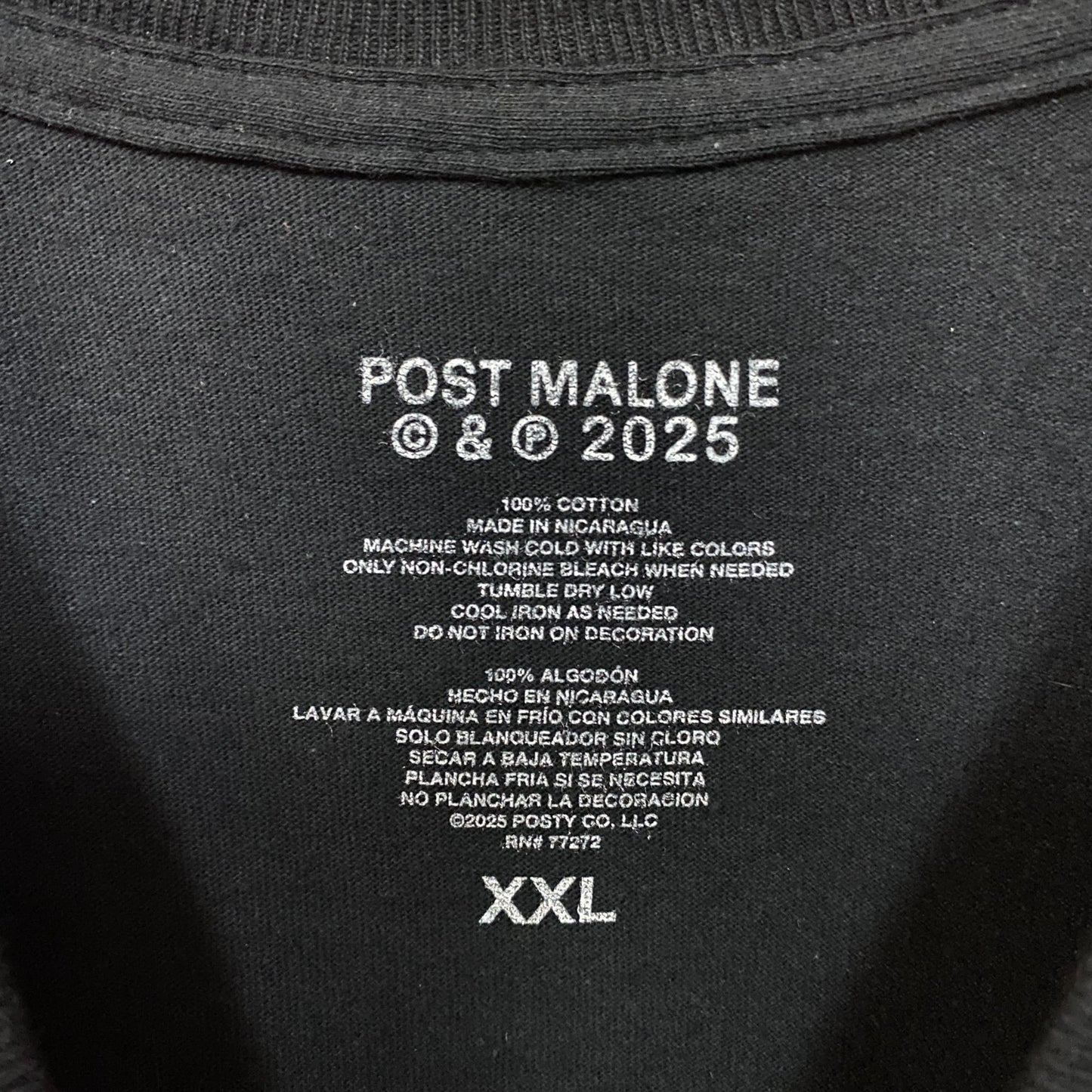 Post Malone Country Cowboy Tshirt size 2XL