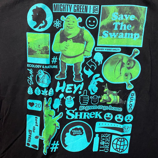 Dreamworks Shrek Animated Movie Flash Sheet T-Shirt XL