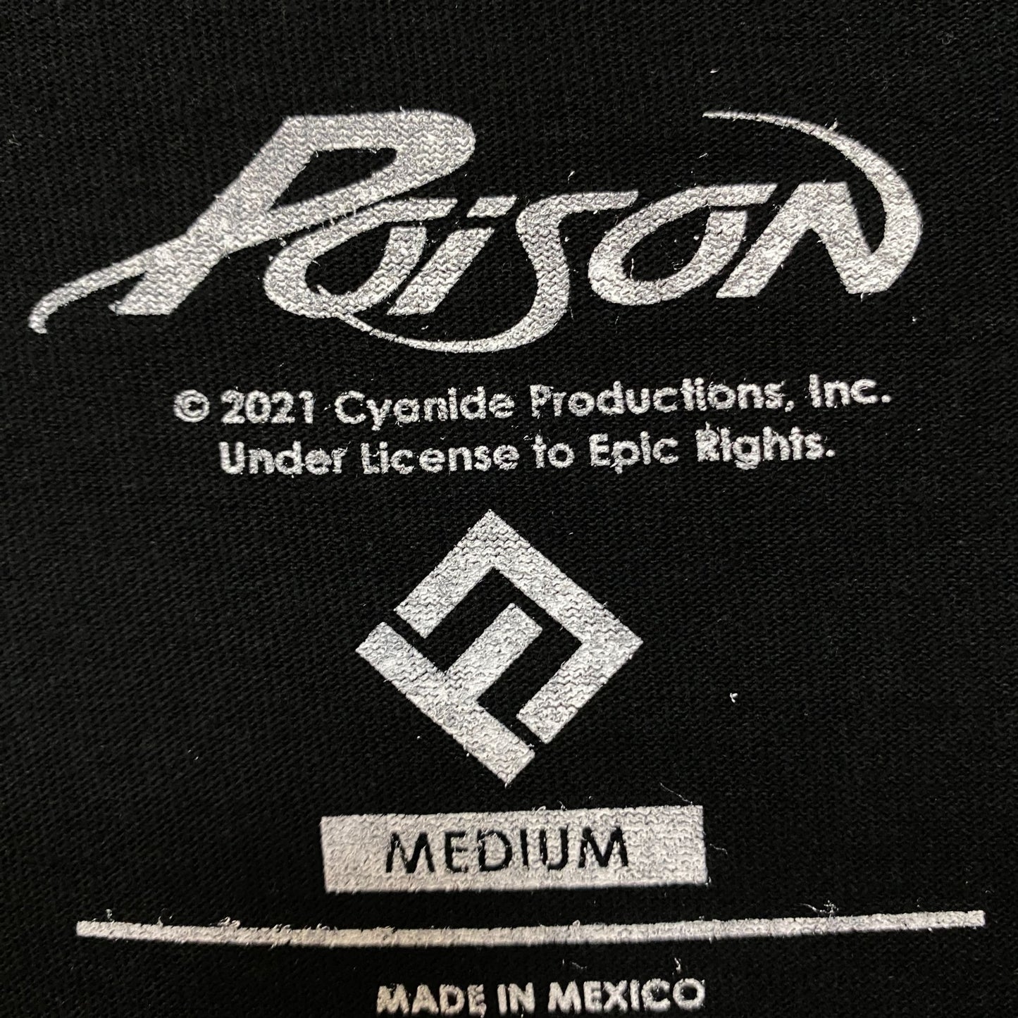 Poison Band Tshirt Rock Tshit size Medium