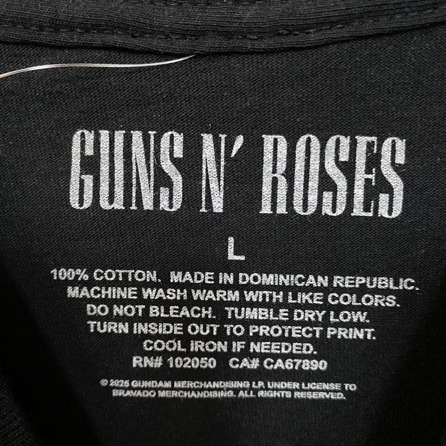 Guns N' Roses Appetite for Destruction Floral Cross T-Shirt Large
