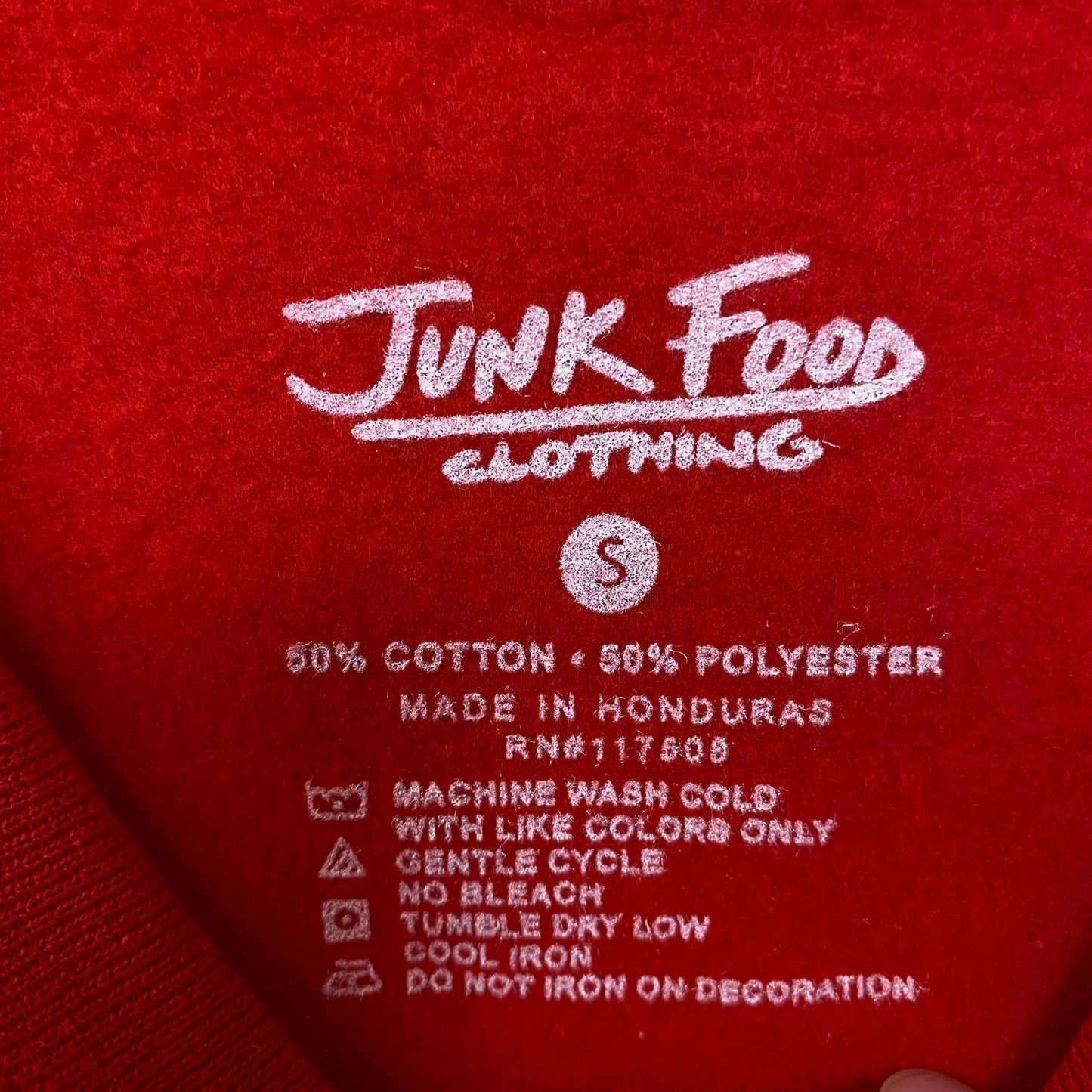 Junk Food Merry Merry Graphic Fleece Sweatshirt Small