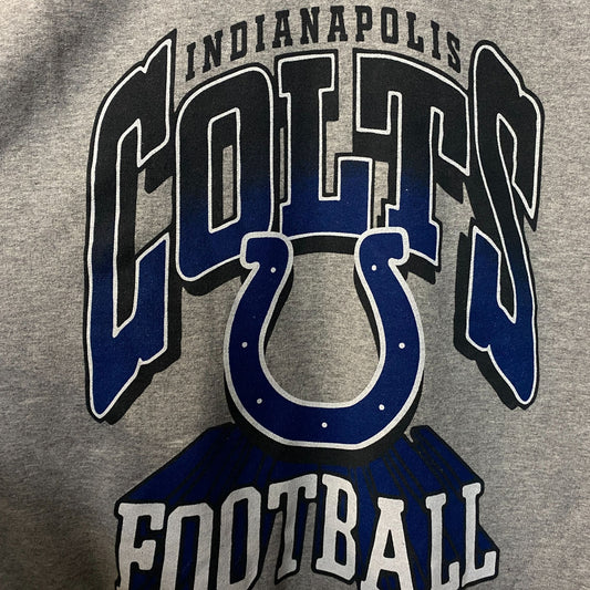 Junk Food Clothing Indianapolis Colts Heathered Gray Classic Crew Pullover Sweatshirt Medium